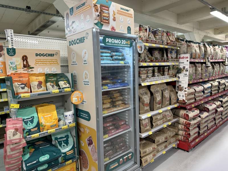 Alimentation animale moins chère DOG CHEF pour votre chien dans votre jardinerie coopérative agricole SOPAVAR près de Ollioules à côté de Toulon dans le Var